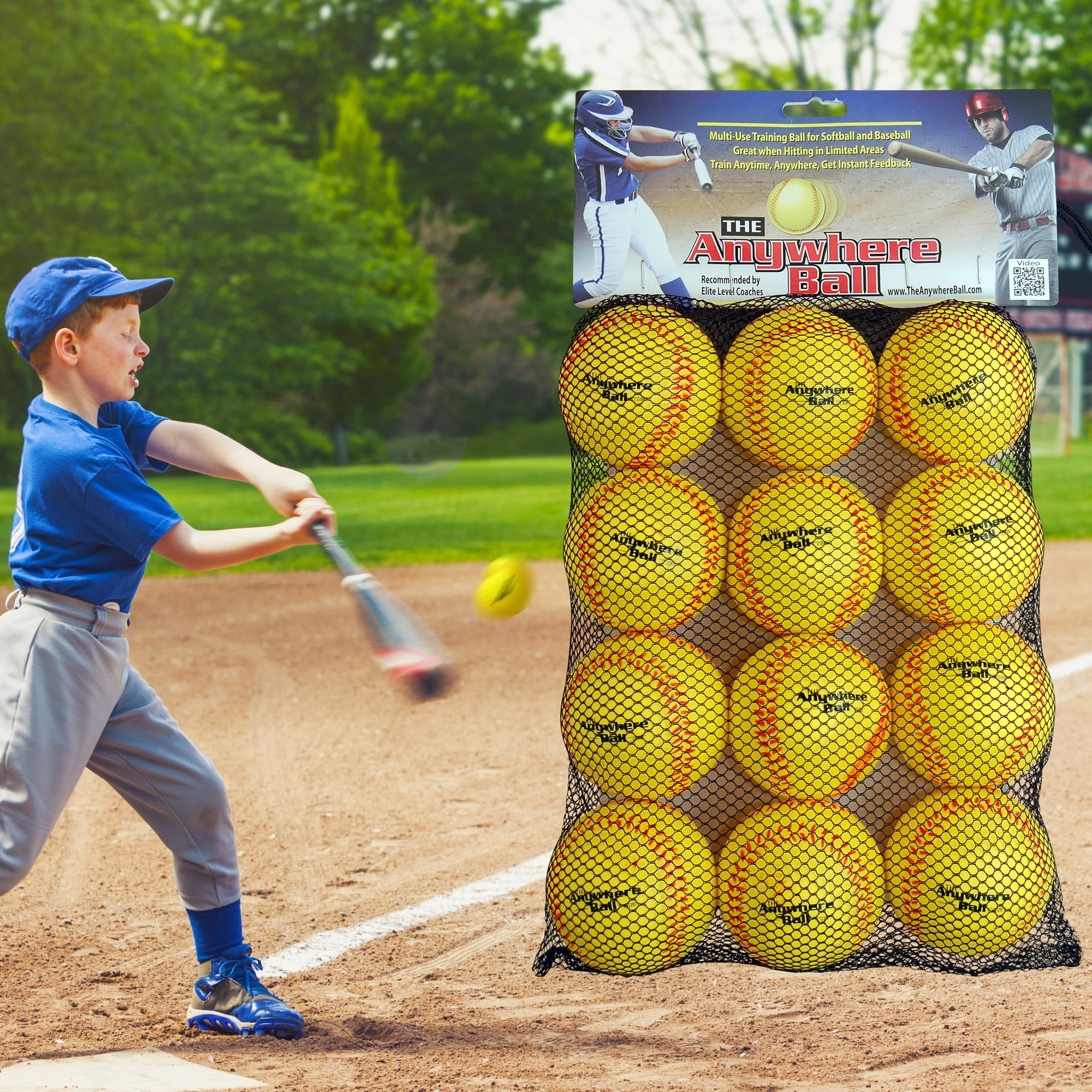 Ballons De Baseball Soft MagiDeal En PU - Entraînement Enfant Débutant Jaune