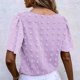 thumbnail image 4 of Pntutb - Camiseta de manga corta para mujer con cuello redondo sólido Pntutb Pntutb-3404, 4 of 9