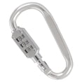 thumbnail image 4 of with combination padlock 3 digits numbers padlock carabiners silver, 4 of 8