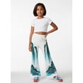 thumbnail image 3 of Girls Stretchy Pants Relaxed-Fit Bell Bottom Flare Leggings Casual Trousers for Youth Girls Age 4-12, 3 of 6