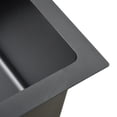 thumbnail image 6 of vidaXL 27.6-inch Kitchen Sink with Strainer, Top-Mount Sink Single Bowl, Black Stainless Steel, 6 of 11