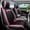 Black&Pink, variant on FANOTEK Car Seat Cover Fit for Ford Fusion Edge Taurus Focus Maverick 2000-2026, Waterproof Faux Leather Automotive Seat Cushion Protector Airbag Compatible Front Rear Full Set Black