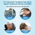 thumbnail image 5 of WREESH Pack Of 2 Pieces Cool Sheets Infants Adults Heatstroke Fever Reduction Heat Stickers Summer Physical Heat Heat Dissipation Sticker Clearance, 5 of 5