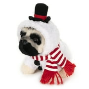 GUND Doug the Pug Snowman Holiday Plush Stuffed Animal Dog, 5