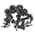thumbnail image 3 of EHJRE 32 Pieces Ear Gauges Stretching Kit Acrylic Plug Taper 14G-0G Expander Black B-Black, 3 of 9