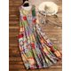thumbnail image 3 of Plus Size Floral Print Tank Dress for Women - Casual Sleeveless Crew Neck, Polyester, Machine Washable, Non-Sheer, Knit Fabric,, 3 of 5