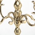 thumbnail image 3 of Romantic Hamptons Tall Five Candle Gold Candelabra, Fits Taper Candles, Hand Crafted of Aluminum, 14.5 D x 24.75 H Inches, 3 of 7