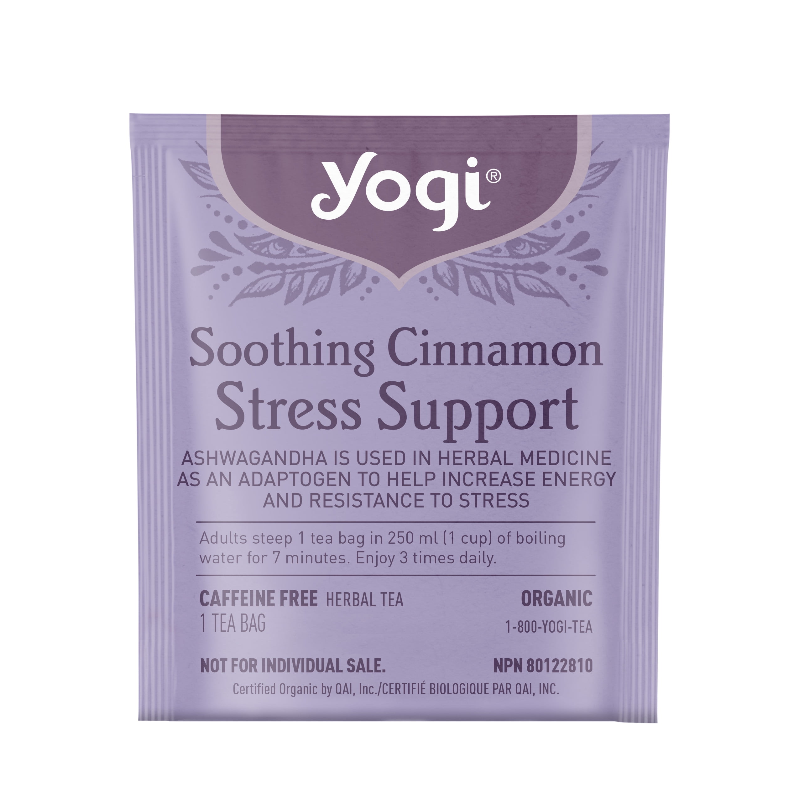 Yogi Soothing Cinnamon Stress Support, Caffeine-Free Herbal Tea Bags, - 16 Count