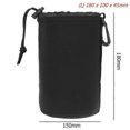 thumbnail image 1 of 1 funda para lente de cámara de neopreno, impermeable, suave, para Canon, Sony, la mayoría de cámaras SLR digitales, L, color negro, 1 of 5