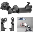 thumbnail image 4 of Golf Cart Umbrella Holder Universal Adjustable Easy To Install Bicycle Fishing Beach Chair Wheelchair, Black, 4 of 5