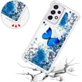 thumbnail image 5 of Compatible with Samsung Galaxy A23 5G Case Liquid Glitter Cute Stylish Slim Silicone Quicksand Sparkle Shockproof Protective for Women Girls Case for Samsung Galaxy A23 5G Blue Butterfly YB, 5 of 6