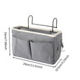 thumbnail image 2 of Bedside Hanging Storage Caddy Bag, Multi-Function Caddy for Headboards Bunk Beds Dorm Rooms Book Phone Magazine Holder, 2 of 6