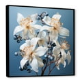 thumbnail image 2 of Designart "Dreamy Tropical White Hibiscus" Hibiscus Floater Framed Canvas Prints, 2 of 5
