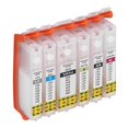 thumbnail image 5 of 6PCS Printer Ink Cartridge PGBK BK C M Y GY Reusable Smooth Output Cartridge Combo Pack for Test Paper 450-451, 5 of 5