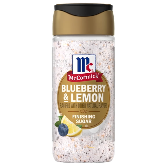 McCormick Blueberry and Lemon Finishing Sugar, 3.43 oz Bottle