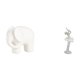 thumbnail image 1 of Elegante Colección De Figuras De Cerámica De Elefante Y Bailarina Para Estantería, Mesa, Dormitorio, Oficina O Entrada. Decoración De Arte Moderno., 1 of 7