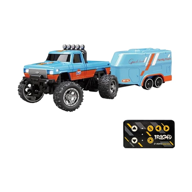 Coche de Control Remoto Vogacara Drift Car Shell de Aleación Anti-impacto y Anti-caída Juguetes para Niños Naranja-Azul