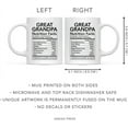 thumbnail image 5 of CTDream Funny 11oz. Ceramic Coffee Tea Mug Thank You Gift, Great Grandpa Nutritional Facts, 1-Pack, Novelty Gag Birthday Christmas Gift Ideas, 5 of 7
