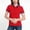 #444-Red, variant on Roncen Polo Shirts for Women Trendy Casual Womens Golf Shirt Short Sleeve Tops