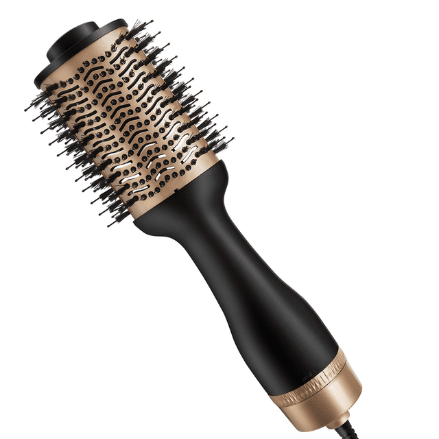 Graflsoa 1200W 2-in-1 Hair Styler Comb with Negative Ion Technology, Fast Heating, 3 Adjustable Temperature Settings, Multi-functional Hot Air Brush for Home & Travel, 110V US Plug