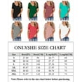 thumbnail image 3 of ONLYSHE Womens Summer V Neck T Shirts Short Sleeve Loose Fit Basic Tunic Tops Blouse, 3 of 3