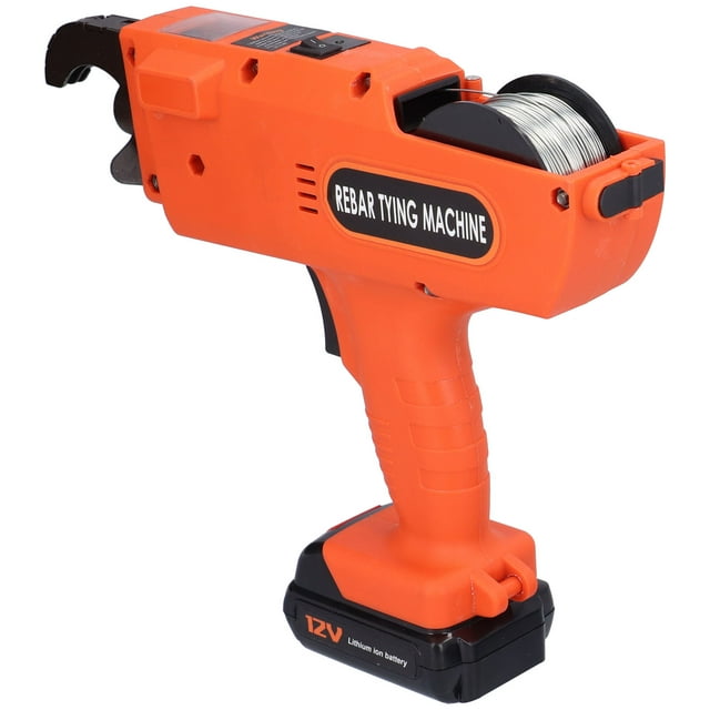 Rebar Tying Machine, Handheld High Carbon Steel 0.8Mm Wire Diameter Fully Automatic Electric Tying Machine For Heavy Packaging For Steel Aluminum Ingots