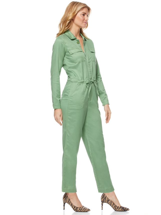 green utility jumpsuit womens