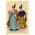 thumbnail image 1 of Ladies with Matching Hats-Fine Art Canvas Print (20" x 30"), 1 of 1