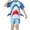 Sky Blue, variant on TAIAOJING Toddler Boy Swimsuit Pool Tropical Beachwear 3PCS Boys Swimsuit Sets Short Sleeve Boys Swim Shirt Trunks Cartoon Hawaiian Beach Board Shorts Swimwear Rash Guard Bathing Suits Birthday 8-9Y