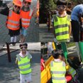 thumbnail image 3 of Anvazise Kids Safety Vest High Visability Jacket for School Children Sanitation Worker Orange red, 3 of 13