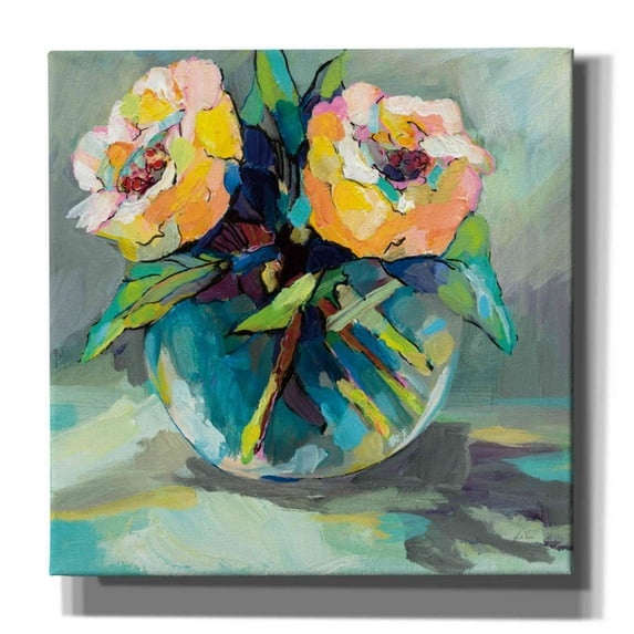 Epic Graffiti 'Twins' by Jeanette Vertentes, Canvas Wall Art, 26"x26"