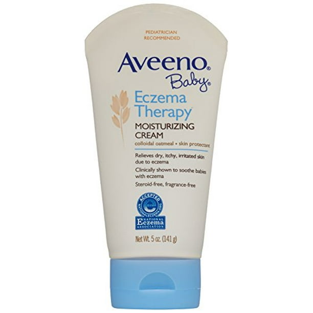 2 Pack Aveeno Baby Eczema Therapy Moisturizing Cream 5oz Each Walmart Com Walmart Com