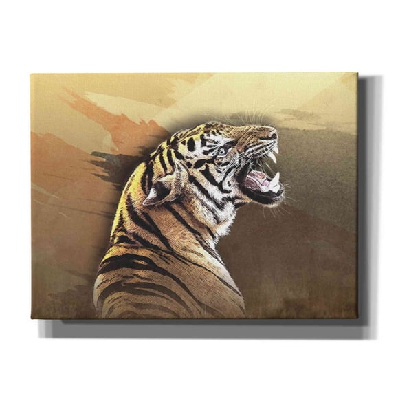 Epic Graffiti 'Wildness Tiger' by Karen Smith, Canvas Wall Art, 16"x12"