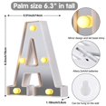 thumbnail image 2 of LINLIN LED Letter Lights, Alphabet Marquee Letters Sign LED Marquee Number Lights Sign for Night Light Christmas Valentine Wall Table Decor, 2 of 6