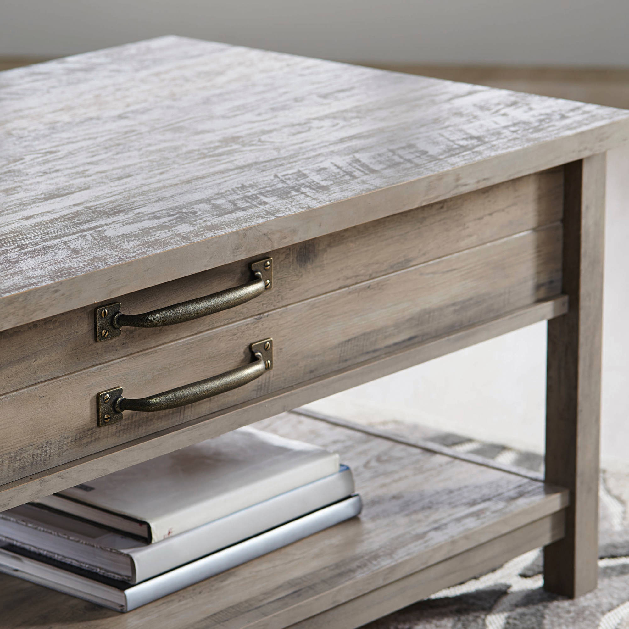 Better Homes & Gardens Modern Farmhouse Lift-Top Coffee Table, Rustic Gray photo 5