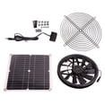 thumbnail image 2 of Kit De Ventilateur De Panneau Solaire, Kit De Ventilateur D'extraction Solaire 18 V 12 W, Ventilateur De Refroidissement De Panneau Solaire Rond Sans Balais DC étante Pour Atelier,Maison Animau, 2 of 8