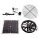 thumbnail image 2 of Kit de ventilador de escape solar de 18 V y 12 W, impermeable, CC, sin escobillas, panel solar redondo, ventilador de refrigeración para taller, casa de mascotas, 2 of 14