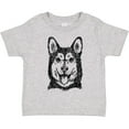 thumbnail image 3 of Inktastic Siberian Husky Sketch Portrait Boys or Girls Toddler T-Shirt, 3 of 5