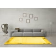 thumbnail image 3 of Ahgly Company Indoor Round Solid Yellow Modern Area Rugs, 7' Round, 3 of 4