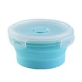thumbnail image 2 of Recipiente plegable para alimentos con tapa hermética, apto para microondas y congelador, pequeño pequeño 350ML azul, 2 of 5