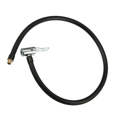 60cm Car Tire Inflator Extension Hose with Chuck Lock Air Pump Tube Tire Valve Connection Pipe Rubber