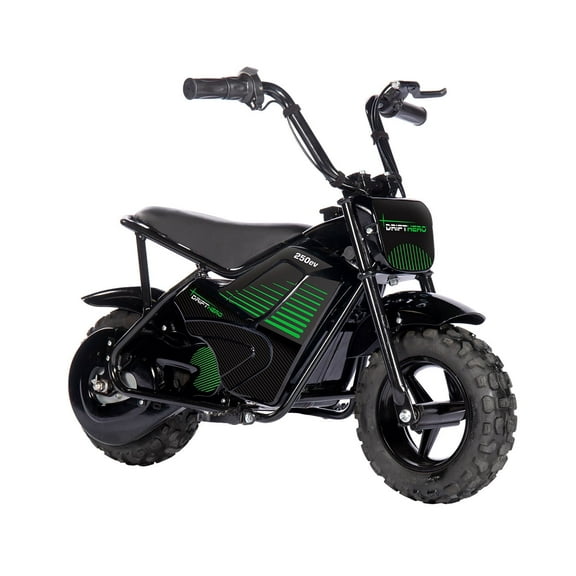 Drift Hero 250W Electric Powered Mini Bike, 24v, 2 parental speed controls, up to 9MPH, Motorcycle for Boys Girls
