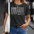 thumbnail image 4 of American Fishing Rod Flag V2 Men Women Tshirt Graphic Print Unisex, 4 of 6