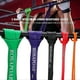 thumbnail image 4 of Set Of 5 Pull Up Resistance Bands Assist Exercise Workout Band Set compatible Fitness Strength Weightlifting And Powerlifting-O, 4 of 5