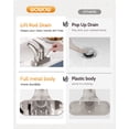 thumbnail image 5 of Wowow Bathroom Faucet 1 Handle Single Handle 4 inch Centerset Bathroom Sink Faucet with Lift Rod Drain Assembly, Rv Lavatory Taps 3 Hole, 5 of 9