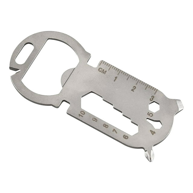 ICQOVD Ouvre-Bouteille Carte Outil Multifonction Clé Utilitaire Portable