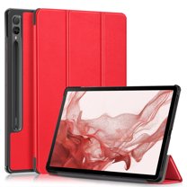 Dteck Slim Case for Samsung Galaxy Tab S9 Ultra 14.6 Inch 2023 SM-X910/X916/X918, Ultra Thin Lightweight Stand Cover with Auto Wake/Sleep,Red