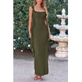 thumbnail image 3 of Vestido PRETTYGARDEN 2025 Verano Boda Maxi Verde Ejército S, 3 of 8
