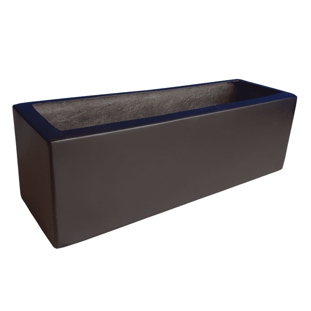 Maceta de Fibra de Vidrio Jardinera 60x20x20 Chocolate FIBRAFORMAS N/A Jardinera 602020