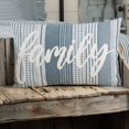 thumbnail image 2 of VHC Brands Sawyer Mill Blue Family Decorative Farmhouse Throw Pillow for Sofa, Couch, or Bed 14x22, 2 of 4